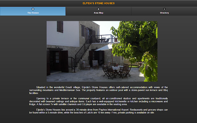 Elpida`s Stone Houses  from Chrome web store to be run with OffiDocs Chromium online